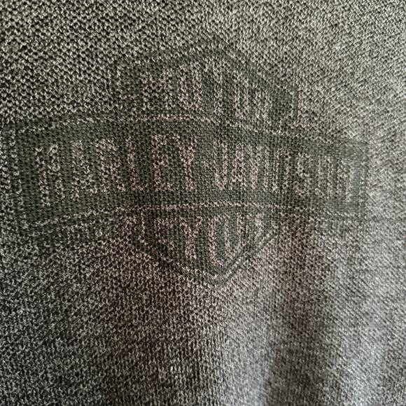 HARLEY-DAVIDSON | Gray Crew neck Sweater with Black Logo | Small - Picture 3 of 6